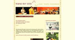Desktop Screenshot of klangderstille.com